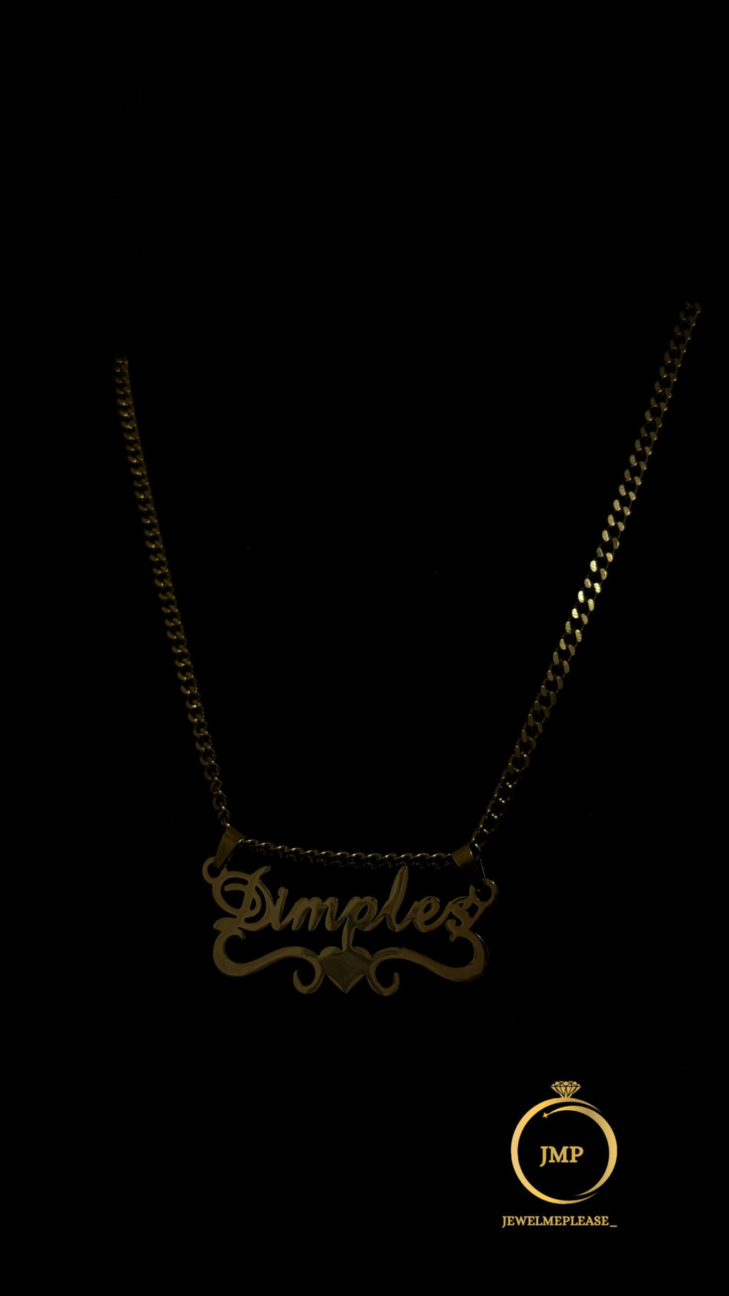 The Luxe HeartScript Custom Name Necklace